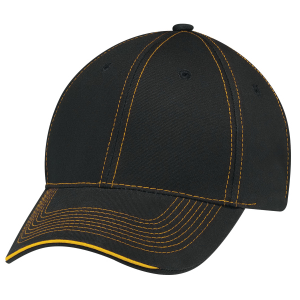 6 Panel Constructed Full-Fit Deluxe Chino Twill Cap