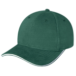 Six Panel Heavyweight Brushed Cotton Drill Baseball Cap